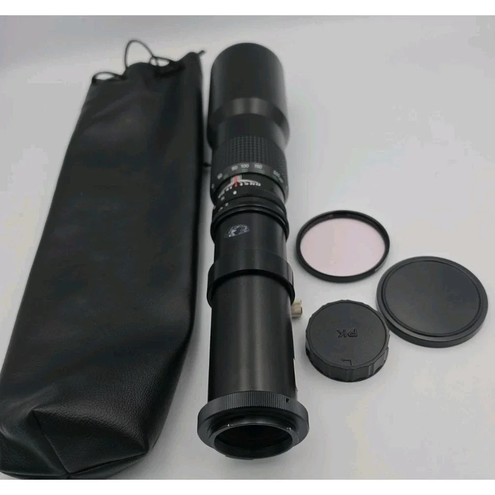 Five Star 500mm f/8 Camera Lens Japan Screw Mount with Case and Filter